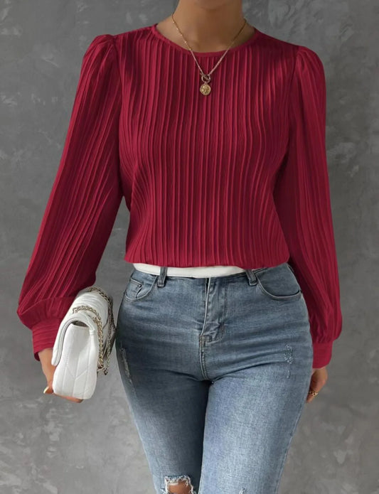 Solid Round Neck