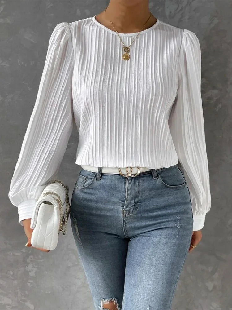 Solid Round Neck