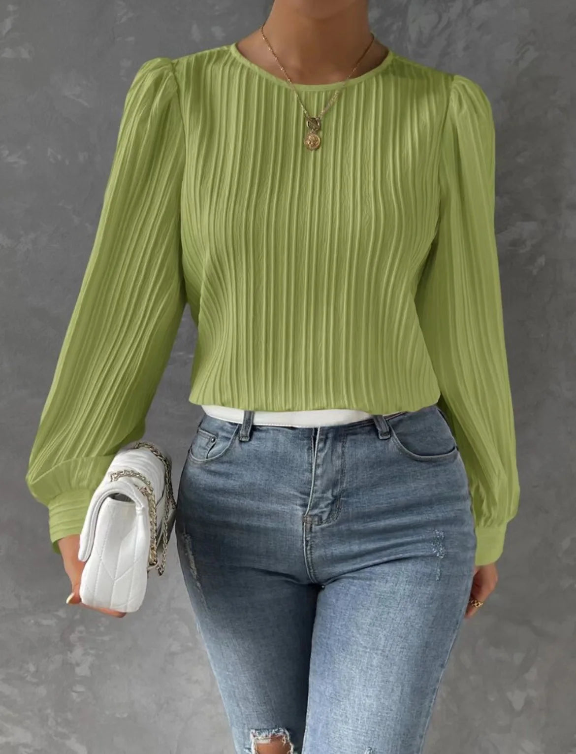 Solid Round Neck