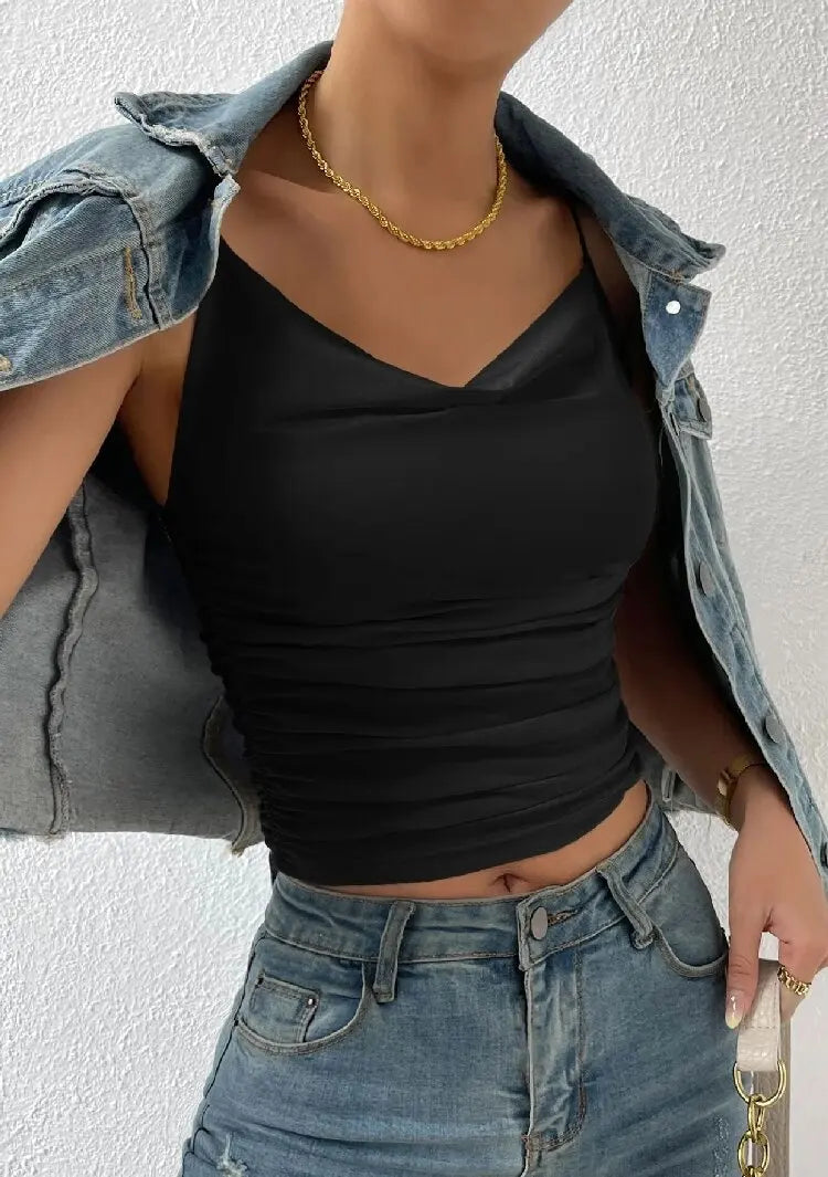 Swing Collar Halter Top