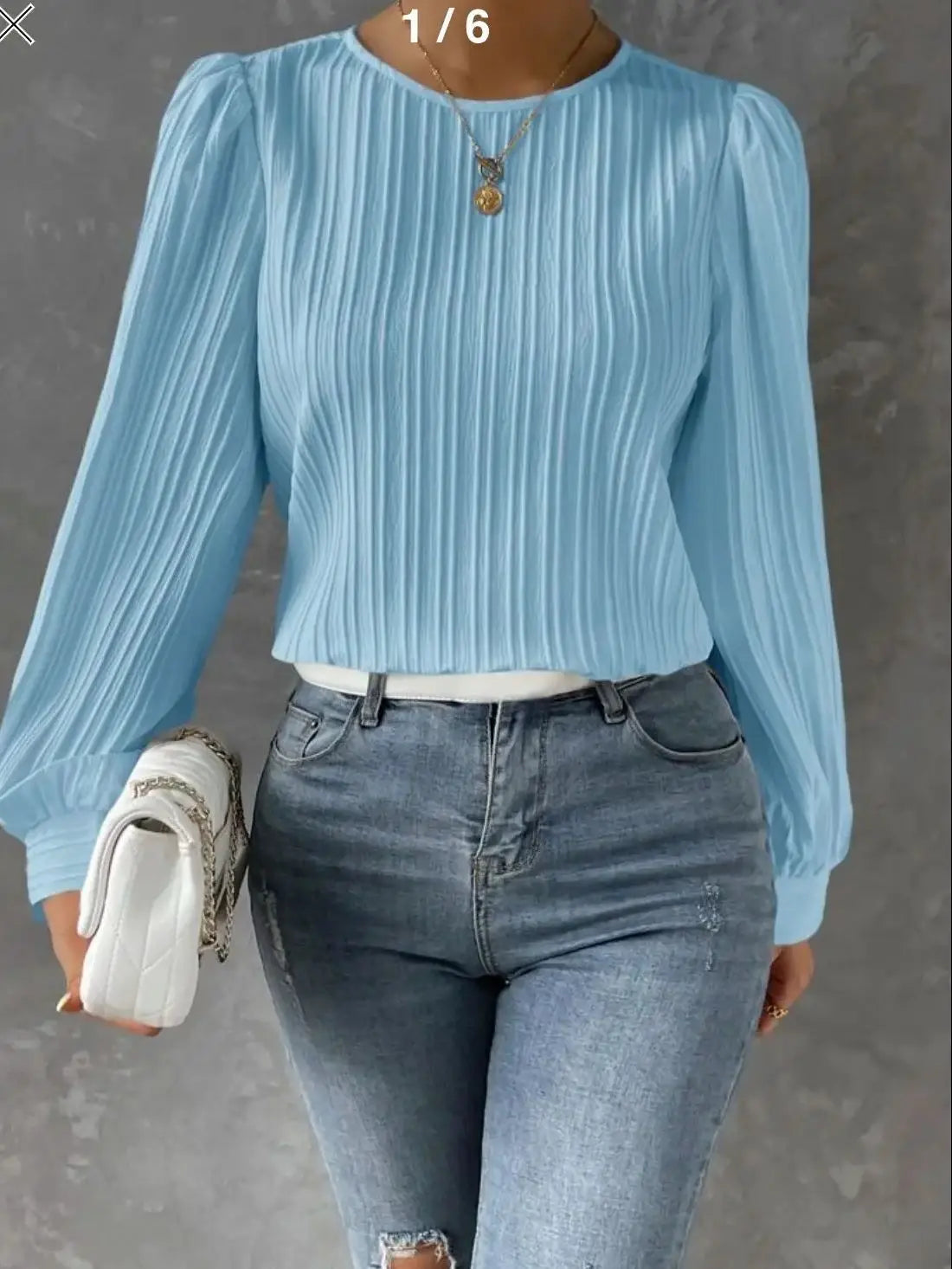 Solid Round Neck